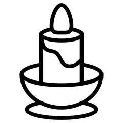 Candle Line Icon
