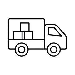 Delivery truck icon vector illustration