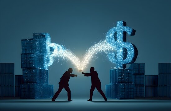 United States tariffs government import taxation,to increase the American economy.Industrial Tariffs growth.Import Trade Tariffs increase.Trade war policy in development.