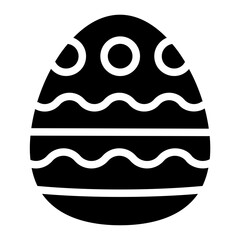 Easter egg Solid Icon