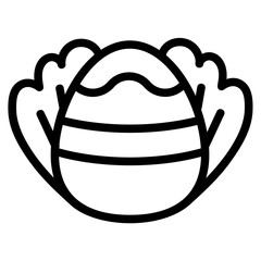 Easter egg Line Icon
