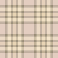 Elegant neutral plaid pattern in beige and taupe tones.  Perfect for textile design, website backgrounds, or stationery.