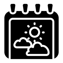 Springtime Solid Icon