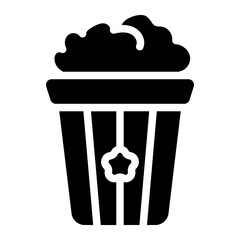 Popcorn Solid Icon