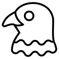 Bald eagle Line Icon
