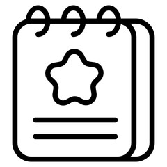 Favorite dairy Line Icon