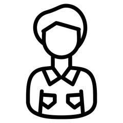 Salesman Line Icon