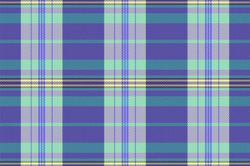Vibrant pastel plaid pattern in purple, teal, and light yellow.  Perfect for textile design, website backgrounds, or fashion projects.