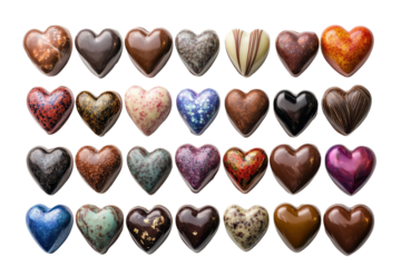 A collection of assorted chocolates in a heart shape turns any day into a sweet celebration