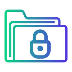 files Line Gradient Icon