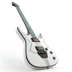 Obraz premium electric guitar isolated on white