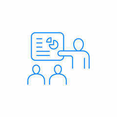 business presentation icon sign vector