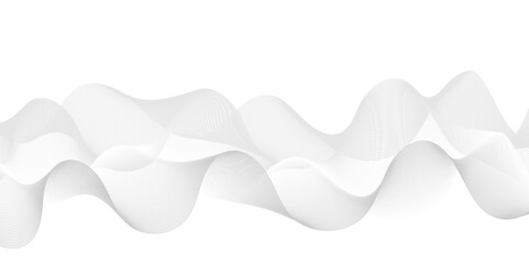 White paper Technology illustration gradient waves. Flow wave with line landscape. Modern music glowing wavy lines with technology connection concept. Abstract technology lines mesh background.