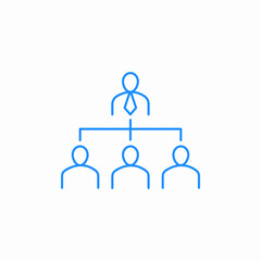 organization chart icon sign vector