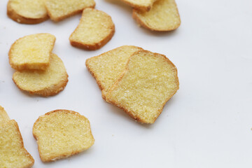 Crispy butter and sugar bread