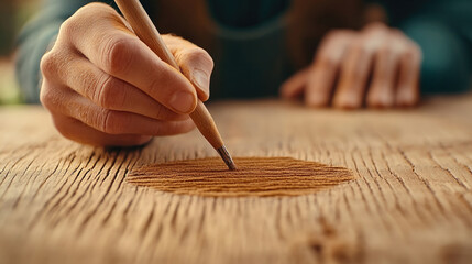 Crafting precision: jeweler's hands skillfully shaping gemstone for unique jewelry design and artisanal creation