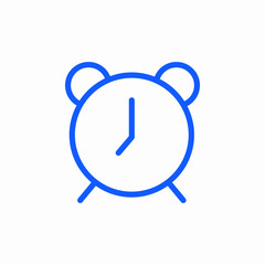 alarm clock icon sign vector