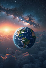 earth in space