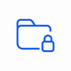 locked file icon sign vector