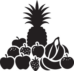 Fruit Silhouette Vector Bundle – Black SVG Clipart for Cricut & Design Projects

Black Fruit Vector Set – Apple, Banana, Pineapple, Berries & More Silhouettes

Fruit Clipart Silhouette Pack – Minimal 