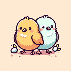 chick vector illustration 