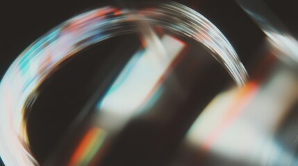 Ethereal swirls of light dance against a backdrop of color and texture, evoking a sense of nostalgic vintage charm and artistry at play