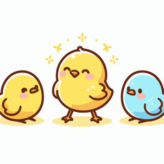 chick vector illustration 