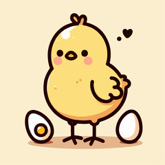 chick vector illustration 