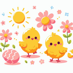 chick vector illustration 