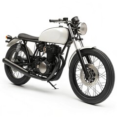 bullet motorcycle isolated on white background