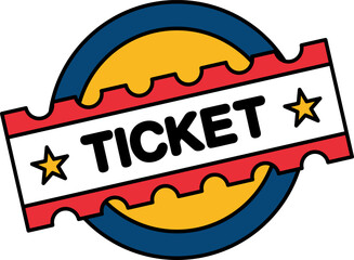 illustration icon of a Muay Thai ticket