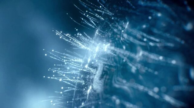 Skin care essence containing anti-wrinkle moisturizing ingredients drips from a dropper, penetrates the skin barrier, activates deep cells, skin care beauty concept solution.Cosmetics ads,3D rendering