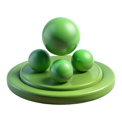 Futuristic 3D abstract shapes for modern UI and landing page design.