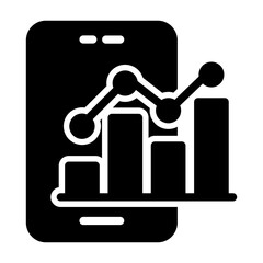 line graph Solid icon