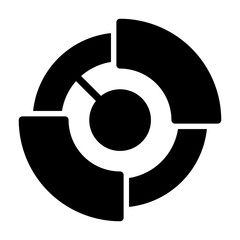 round chart Solid icon