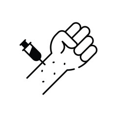 allergy test Vector icon