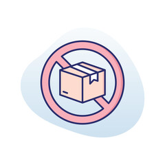 Logistics Forbidden Vector icon