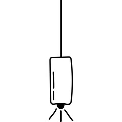 Hand Drawn Hanging Lamp