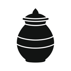 ceramic vase isolated on white