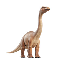 Fototapeta premium Prehistoric Sauropod Dinosaur Long Neck Detailed 3D Render Paleontological Illustration