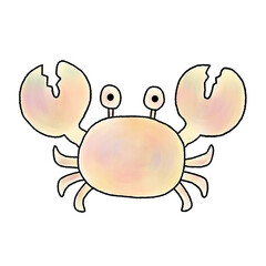 pastel crab painting 