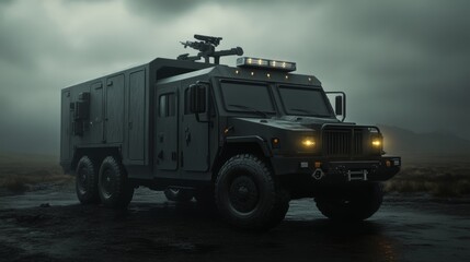Obraz premium Transport vehicles for rapid deployment in emergency scenarios, prepared and efficient,