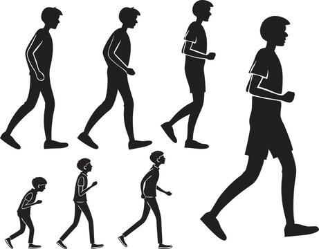 Silhouettes of baseball players, dynamic poses, action shots, batting stances, pitching motions, fielding positions, black and white, high contrast, athletic figures, sports illustration, vector style