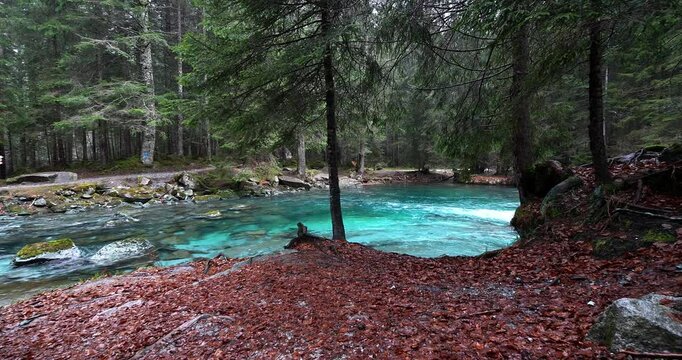 Fantastic Amola Lakes in the Dolomites.