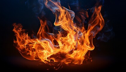 Fototapeta premium fire flames background