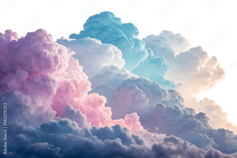 Wall mural colorful clouds creating a dreamy atmosphere in the sky