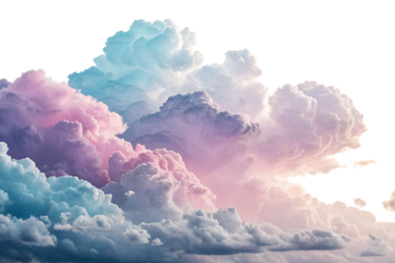 Colorful clouds floating in the sky during sunset