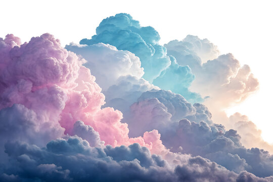 Colorful clouds creating a dreamy atmosphere in the sky