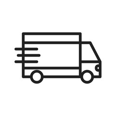 Delivery Truck icon vector image. Suitable for mobile apps, web apps and print media.
