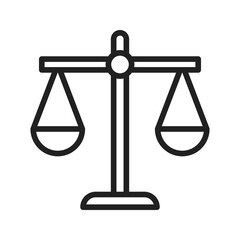 Law icon vector image. Suitable for mobile apps, web apps and print media.